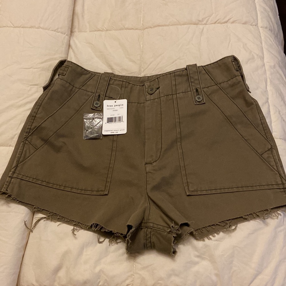 🌟Free People Military High Waisted Shorts - NWT - 10🌟